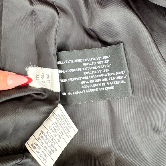 DKNY Down Puffer Jacket Waterfowl Coat Long Winter Coat Long puffer Jacket - Picture 10 of 14